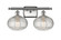 Ithaca - 2 Light - 18 inch - Brushed Satin Nickel - Bath Vanity Light (3442|516-2W-SN-G555-8CL)