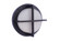 Outdoor Large Round Bulkhead in Textured Black (20|ZA5912-TB)