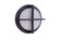Outdoor Small Round Bulkhead in Textured Black (20|ZA5902-TB)