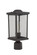 Resilience 1 Light Outdoor Post Mount in Bronze, Clear Lens (20|ZA2415-BZ-C)