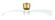 Tern 52'' 2-Blade Ceiling Fan in White/Satin Brass w/ White Blades; Not Light Kit Adaptable (20|TRN52WSB2)