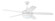 Phaze II 52'' 5-Blade Ceiling Fan in White w/ White Blades; Integrated Light Kit (20|PHZ52W5)