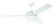 Phaze II 52'' 3-Blade Ceiling Fan in White w/ White Blades; Integrated Light Kit (20|PHZ52W3)