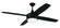 Phaze II 52'' 4-Blade Ceiling Fan in Flat Blak w/ Flat Black/Greywood Blades; Integrated Light Ki (20|PHZ52FB4)
