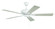 Eos 52'' 5-Blade Ceiling Fan in White w/ White/Washed Oak Blades; Light Kit Optional (Not Include (20|ECF52W5-WWOK)