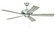 Eos 52'' 5-Blade Ceiling Fan in Brushed Polished Nickel w/ Driftwood/Walnut Blades (20|ECF52BNK5-DWWLN)