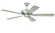 Eos 52'' 5-Blade Ceiling Fan in Brushed Polished Nickel w/ Driftwood/Walnut Blades; Light Kit Opt (20|ECF52BNK5-DWWLN)