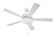 52'' Eos 3 Light Bowl in White w/ White/Washed Oak Blades (20|ECF111W5-WWOK)