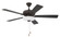 Eos 52'' 5-Blade 3 Light Bowl Ceiling Fan in Espresso w/ Espresso/Walnut Blades; Light Kit Includ (20|ECF111ESP5-ESPWLN)
