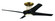 Cam 54'' 4-Blade Ceiling Fan in Flat Black/Satin Brass w/ Flat Black Blades; Light Kit Included ( (20|CAM54FBSB4)