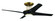 Cam 54'' 4-Blade Ceiling Fan in Flat Black/Satin Brass w/ Flat Black Blades; Light Kit Included ( (20|CAM54FBSB4)