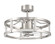 Alexis 18'' 3-Blade Ceiling Fan in Brushed Polished Nickel w/ Clear Acrylic Blades; Integrated Li (20|ALS24BNK3)
