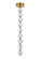 Jackie 9 Light LED Pendant in Satin Brass (20|59492-SB-LED)