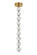 Jackie 9 Light LED Pendant in Satin Brass (20|59492-SB-LED)
