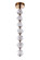 Jackie 7 Light LED Pendant in Satin Brass (20|59491-SB-LED)