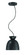 Ventura Dome 1 Light Mini Pendant in Flat Black (20|59191-FB)