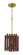 Freeform 1 Light Pendant in Satin Brass/Walnut (20|58491-SBWAL)