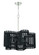 Freeform 5 Light Medium Chandelier in Polished Nickel/Black Walnut (20|58425-PLNBWN)