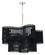 Freeform 10 Light Chandelier in Polished Nickel/Black Walnut (20|58410-PLNBWN)