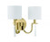 Fortuna 2 Light Wall Sconce in Satin Brass (20|58262-SB)