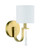 Fortuna 1 Light Wall Sconce in Satin Brass (20|58261-SB)