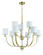 Fortuna 9 Light Chandelier in Satin Brass (20|58229-SB)