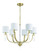 Fortuna 6 Light Chandelier in Satin Brass (20|58226-SB)