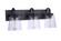 Elsa 3 Light Vanity in Flat Black (20|16323FB3)