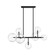 Delilah 7-Light 40''W Chandelier in Black/Clear Glass (4450|HF4207-BK)
