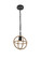 Octavia 1 light Black Pendant (758|LD4067D8BK)