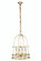 Baltic Collection Chandelier D:18 H:28 Lt:4 Burnished Brass Finish (758|1498D18BB)