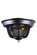 Paloma Collection Flush Mount D:12in H:6.5in Lt:2 Dark Grey Finish (758|1210F12DG)