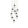 Double Bubble Multilight Pendant Light (3612|PD-82009R-BK)