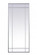 Viola Floor mirror 30''W x 70''H silver (758|MR3FL3070SIL)
