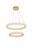 Bowen 28 Inch Adjustable LED Chandelier in Satin Gold (758|3800G28SG)