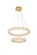 Bowen 24 Inch Adjustable LED Chandelier in Satin Gold (758|3800G24SG)