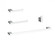 Sofia 4-Piece Bathroom Hardware Set in Chrome (758|HWB-13S4PCH)