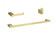 Bathroom hardware set 24''x2.9''+7''x2.9''+2.2''x1.5'' brushed gold (758|HWB-13S3HBGD)