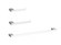 Bathroom hardware set 24''x2.9''+7''x2.9''+9.6''x2.9'' chrome (758|HWB-13S3RPCH)