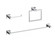 Isla 3-Piece Bathroom Hardware Set in Chrome (758|HWB-12S3RPCH)