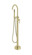 Steven Floor Mounted Roman Tub Faucet with Handshower in Brushed Gold (758|FAT-8001BGD)