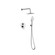 George Complete Shower Faucet System with Rough-in Valve in Chrome (758|FAS-9001PCH)