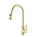 Sem Single Handle Pull Down Sprayer Kitchen Faucet in Brushed Gold (758|FAK-309BGD)