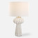 Uttermost Wrenley Ridged White Table Lamp (85|30258-1)