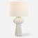 Uttermost Wrenley Ridged White Table Lamp (85|30258-1)
