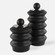 Uttermost Accordion Black Wood Containers Set/2 (85|18137)