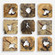 Uttermost Bahati Wood Wall Décor in Natural, S/9 (85|04360)