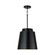 13''W x 13.25''H Pendant in Matte Black with Soft Gold Interior (8583|AA1034MB)