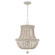 3-Light Chandelier Pendant in Sand Dollar with Painted Wood Beads (8583|AA1022SR)