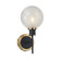 Gem Collection 1-Light Sconce Black and Brushed Brass (12|AC11871SW)